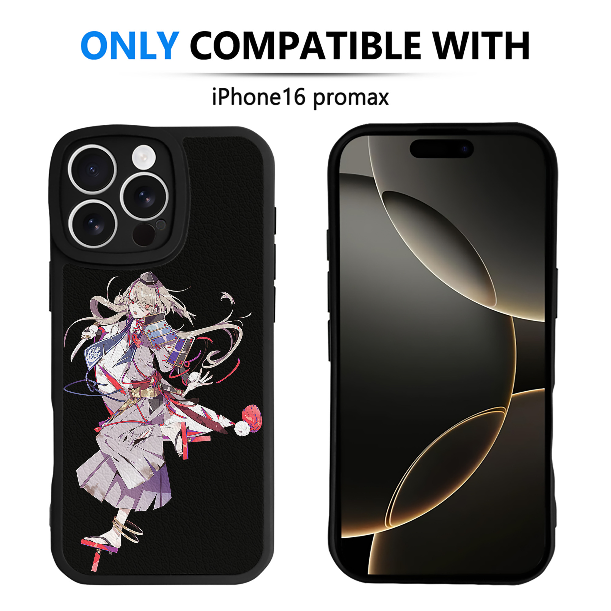（画像用） 刀剣乱舞 Touken Ranbu 【iPhone 16シリーズ対応】シリコンスマホケース（レザー調） 材質：シリコン